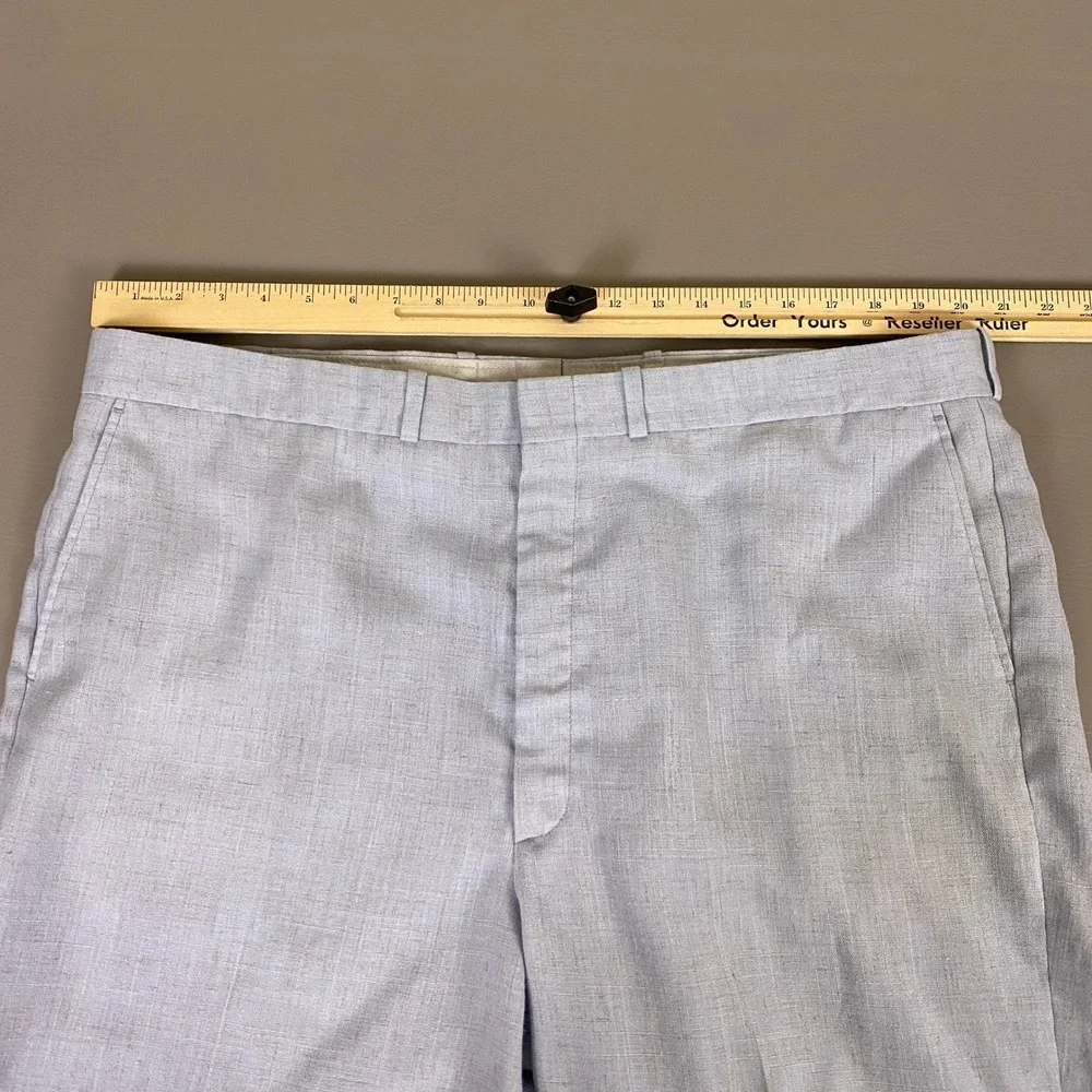 Vintage Farah Clothing Dress Pants‎ Men's Size 42x29 Straight Leg Light Blue